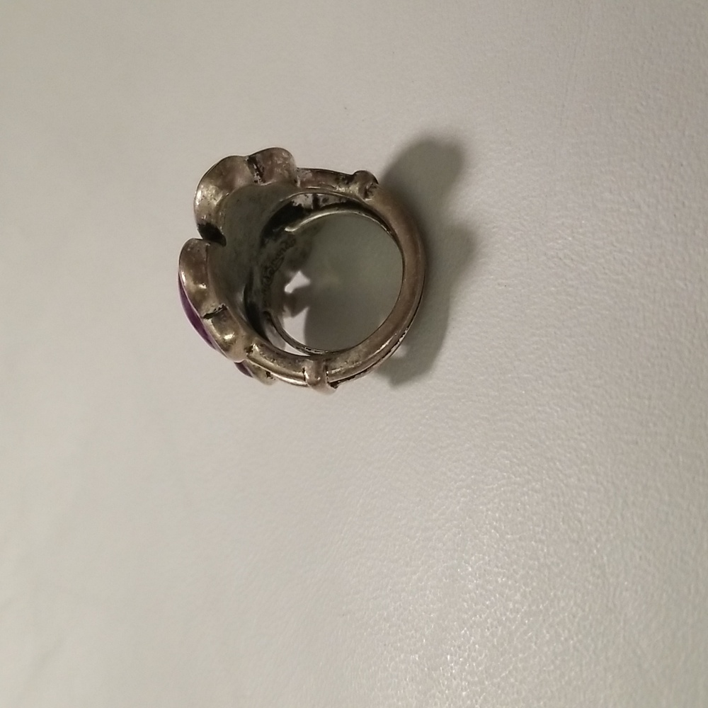Women's Lucky Brand Purple Four Leaf Clover with Rhinestone Ring; Size 7 - Picture 4 of 8